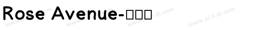 Rose Avenue字体转换